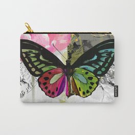 Reflection Butterfly Zebra Roses Carry-All Pouch