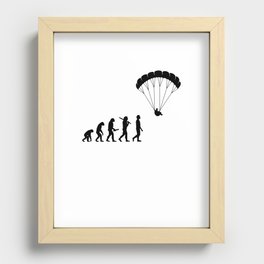Paragliding Speedglider Pilots And Paragliders Recessed Framed Print