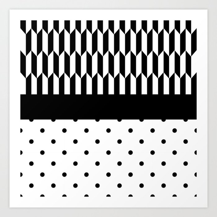 Polka Dots Pin Tips Art Print
