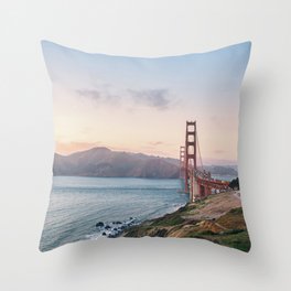 San Francisco Golden Gate Bridge Throw Pillow
