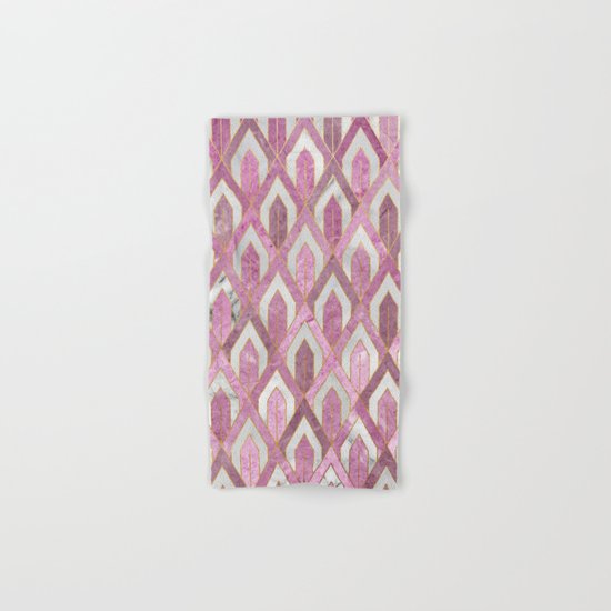 Art Deco Marble Pattern IV Hand & Bath Towel