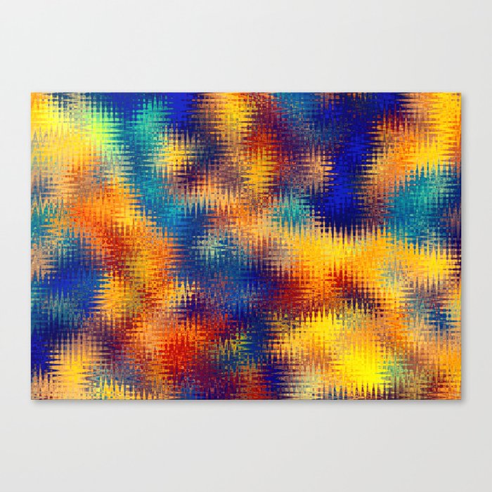 Colorful Zigzag Explosion Canvas Print
