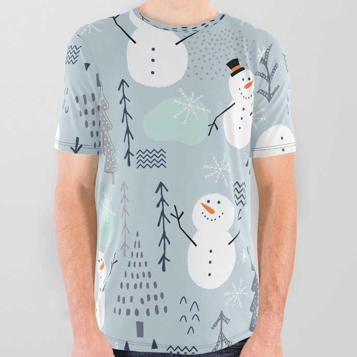 Christmas Pattern 7 All Over Graphic Tee
