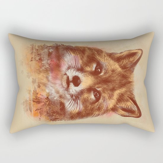 The Red fox Rectangular Pillow