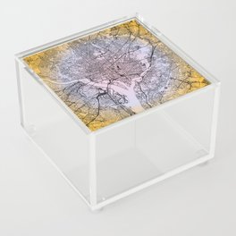 Washington DC - Gradient City Map Acrylic Box