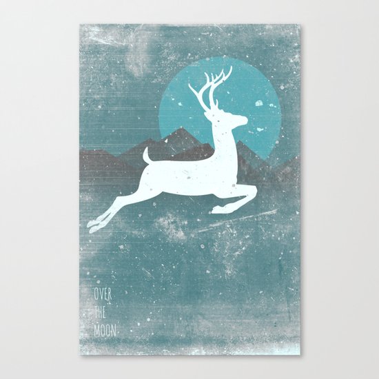 Over The Moon Canvas Print