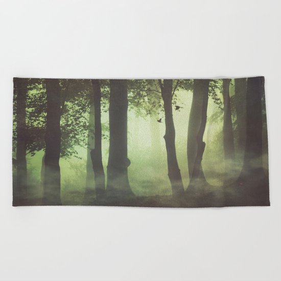 Wispy Forest Mists Beach Towel