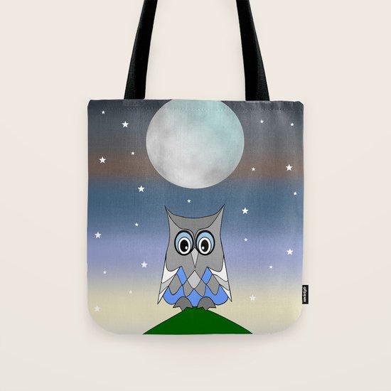 Moon Owl Tote Bag