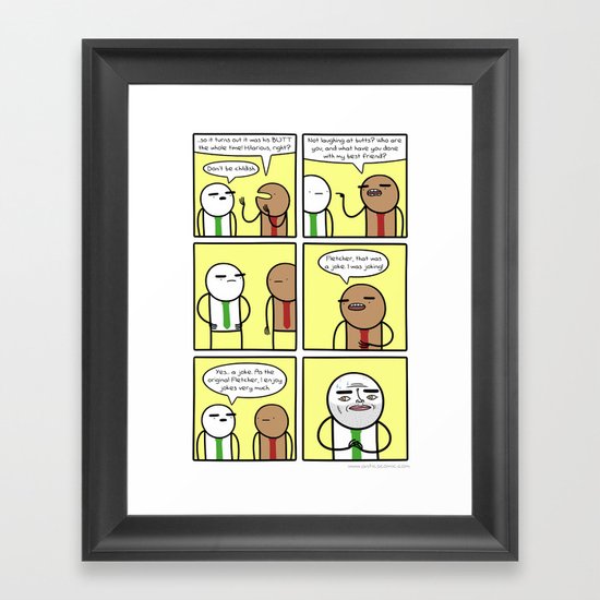 Antics #336 - not quite right Framed Art Print