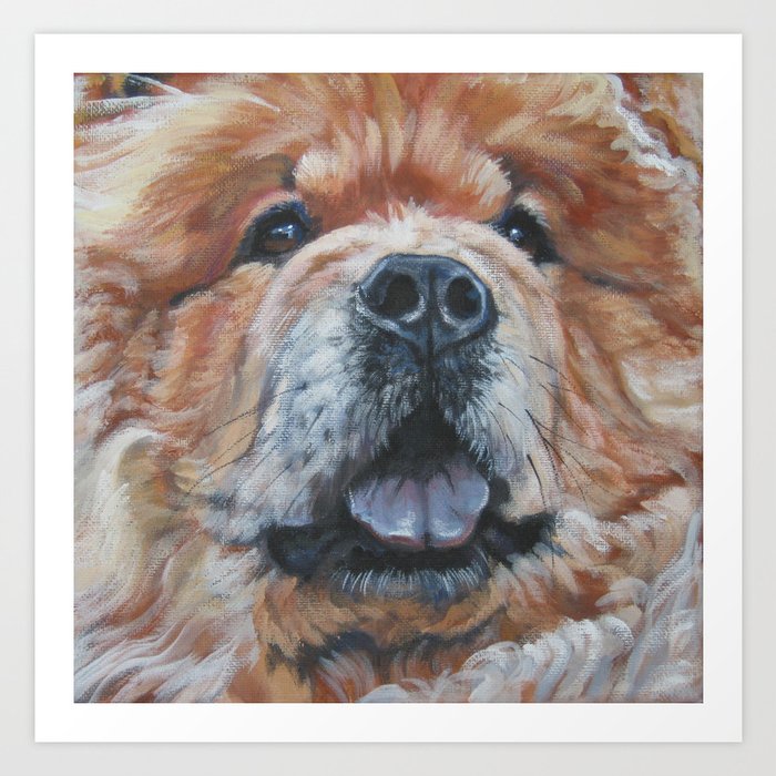 The Chow Chow Dog Portrait Fine Art Dog Painting From An Original