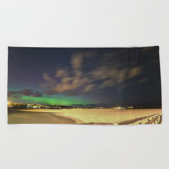 GHB Aurora on St Patrick's Day Beach Towel