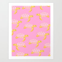 Sea Turtle Pattern Art Print