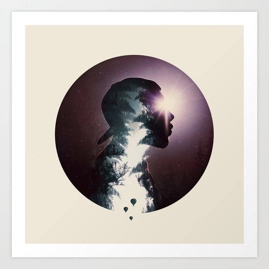 Searching for Light Art Print