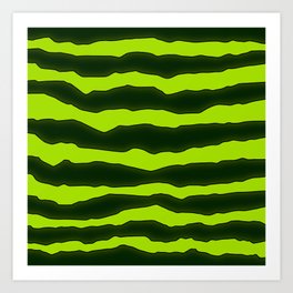 Light Stripe Green Art Print