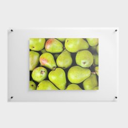Basket of Juicy Summer Pears Floating Acrylic Print