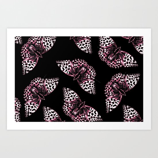 Bye-bye Beautiful Butterflies Art Print