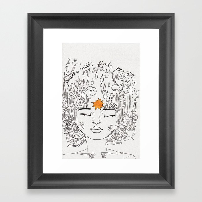 The Universe in You Framed Art Print