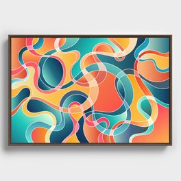 Dynamic Rhythms of Color I Framed Canvas