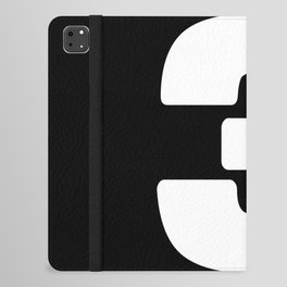 3 (White & Black Number) iPad Folio Case