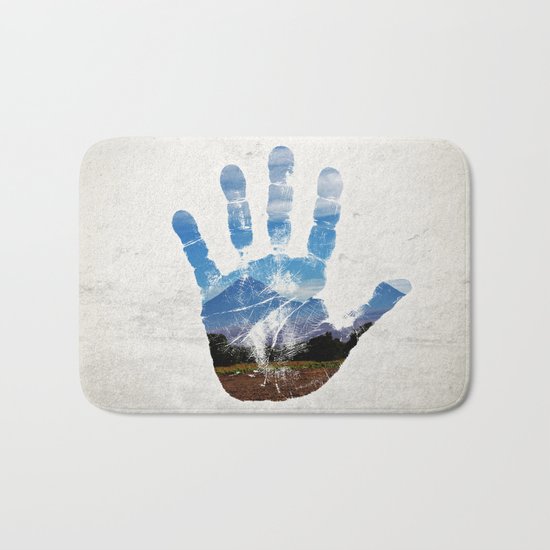Earth Print Bath Mat