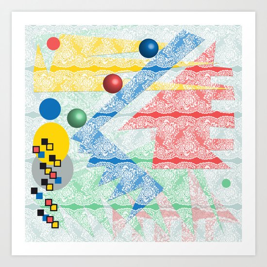 Abstract Lace Art Print