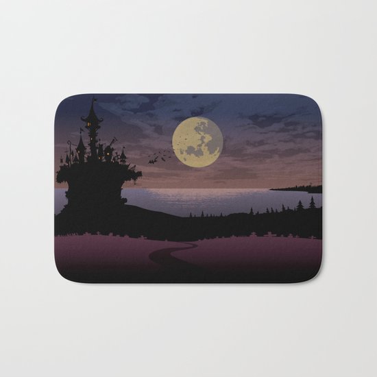Halloween castle Bath Mat