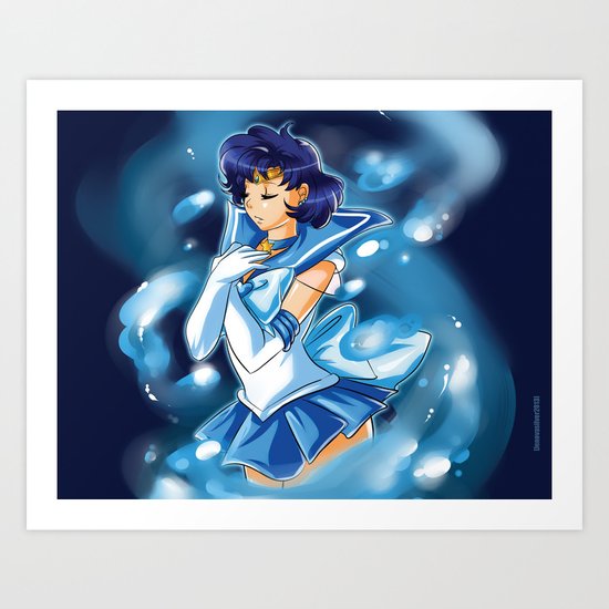 Sailor Moon-Sailor Mercury Art Print