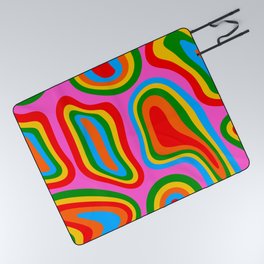 Abstract psychedelic LSD pattern  Picnic Blanket