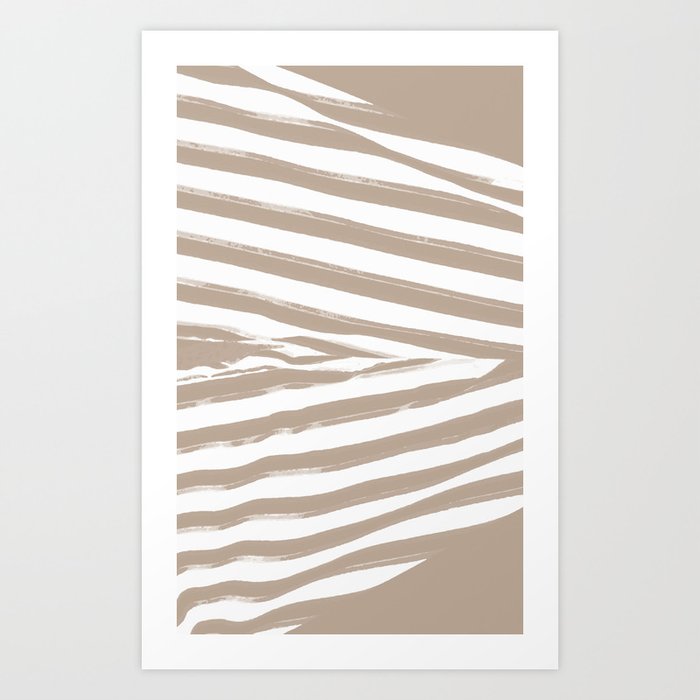 Beige Stripes Art Print