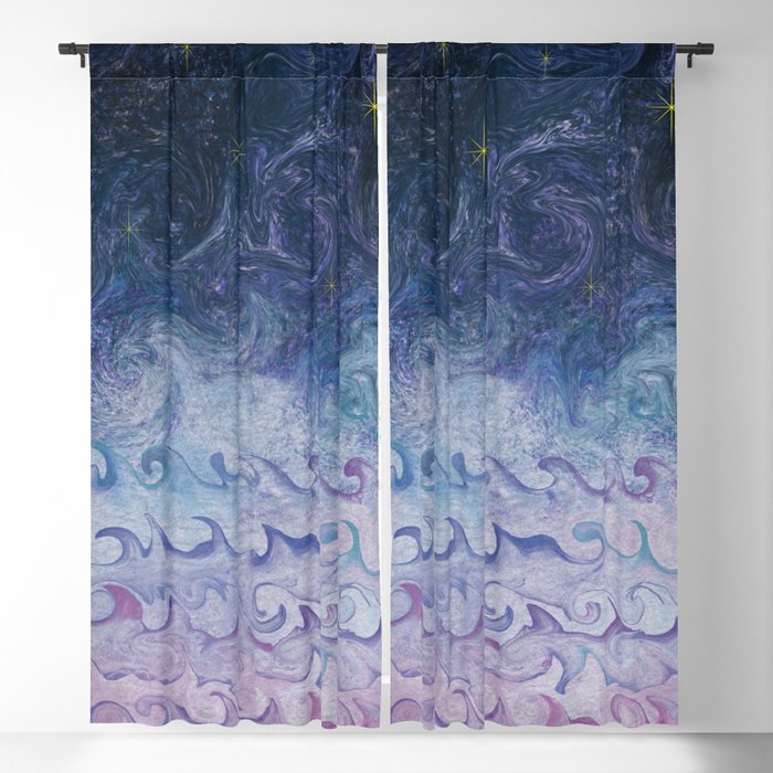 Starry Seas Blackout Curtain