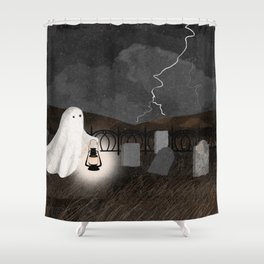 The Graveyard Shower Curtain