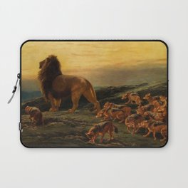 The King and his Satellites by Briton Riviere Laptop Sleeve