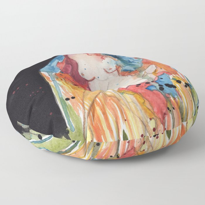 Full Moon Witch Floor Pillow
