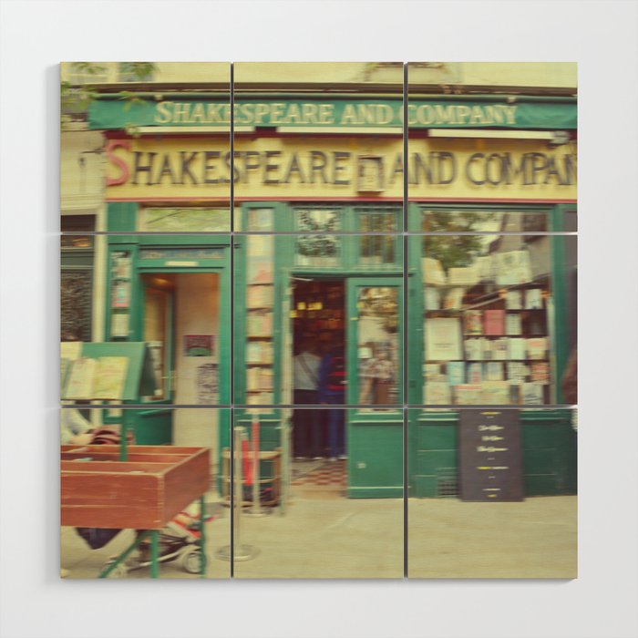 Unfocused Paris Nº 5 | Shakespeare and Co. bookshop | Out of focus photography Wood Wall Art