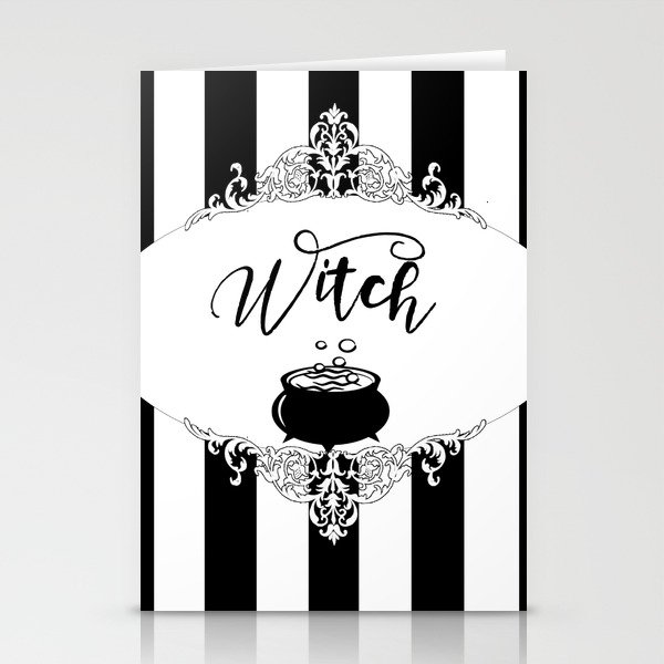 Witch and cauldron Stationery Cards