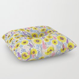 Sunflower Field Floor Pillow