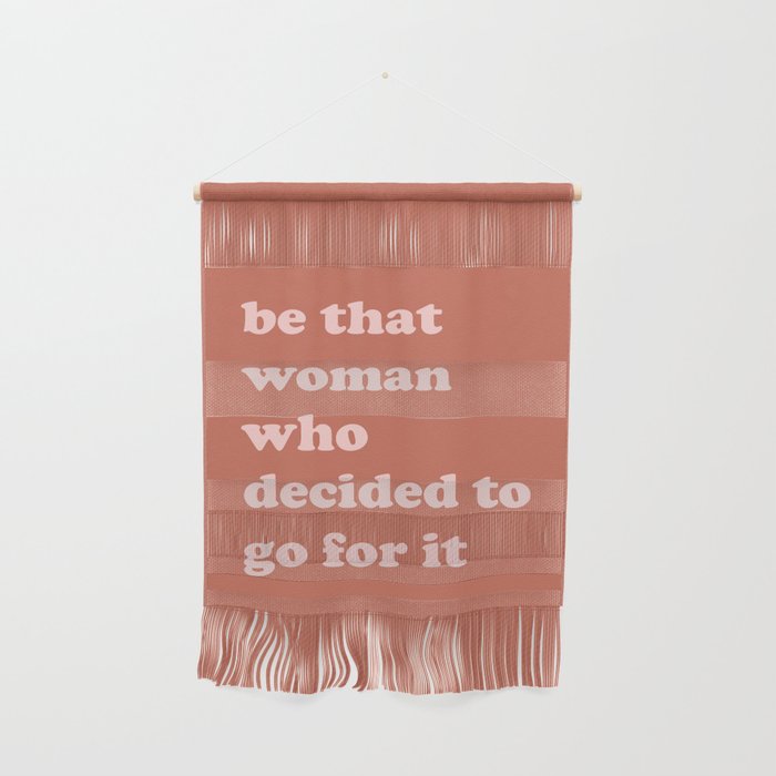 Be That Woman | Terracotta Wall Hanging