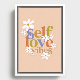 Self Love Vibes - Earthy  Framed Canvas