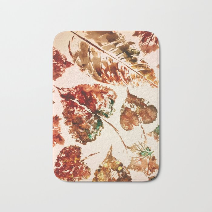 Autumn Leaf Sparkle Bath Mat