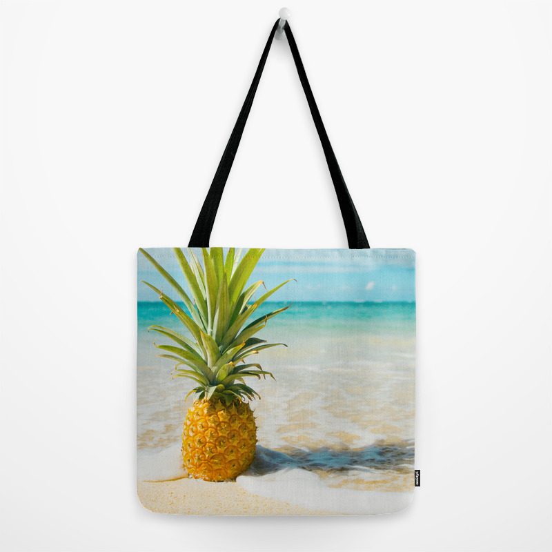 pineapple beach bag
