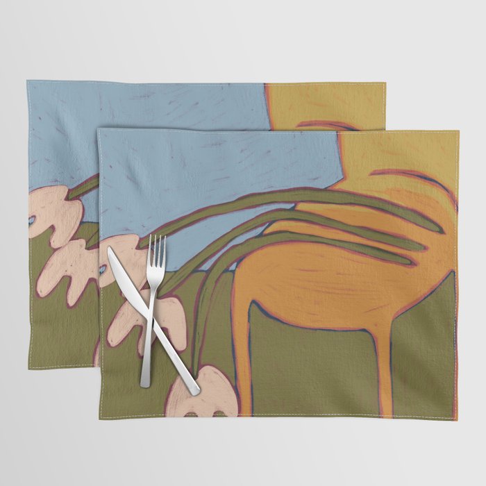 3 Flowers Placemat