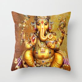 Ganesha, Ganapati, Vinayaka, Throw Pillow