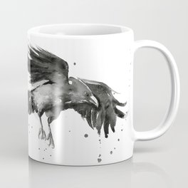Raven Watercolor Mug