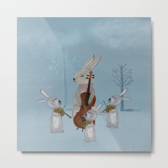 the bunny quartet Metal Print