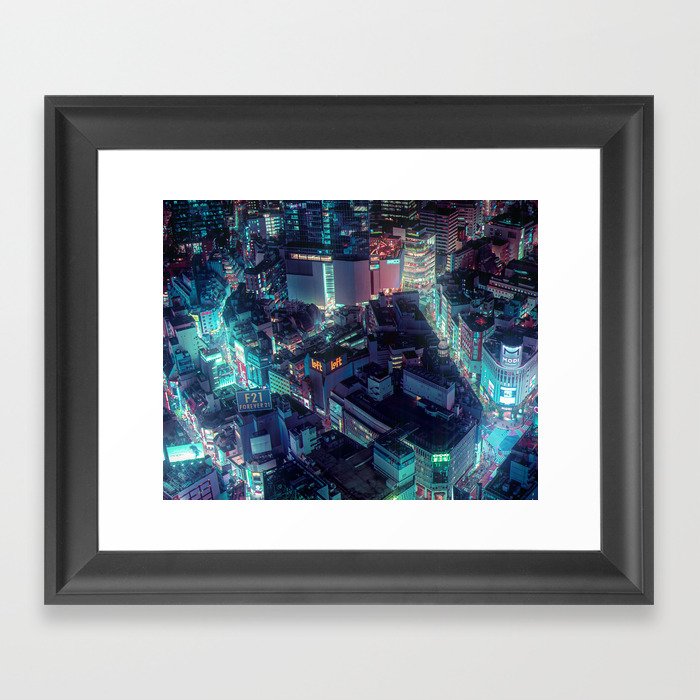 L8r2020 NIGHT TIME Framed Art Print