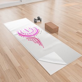Tulip_pink Yoga Towel