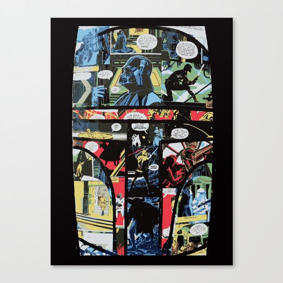 Boba Fett Collage Canvas Print