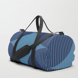 Abstraction Shapes 114 in Midnight Blue (Moon Phase Abstract)  Duffle Bag
