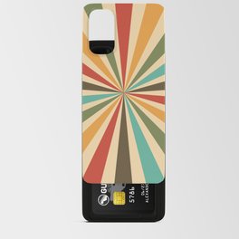 Sunburst of Rust, Gold, Olive, Teal, Brown, Cream Android Card Case