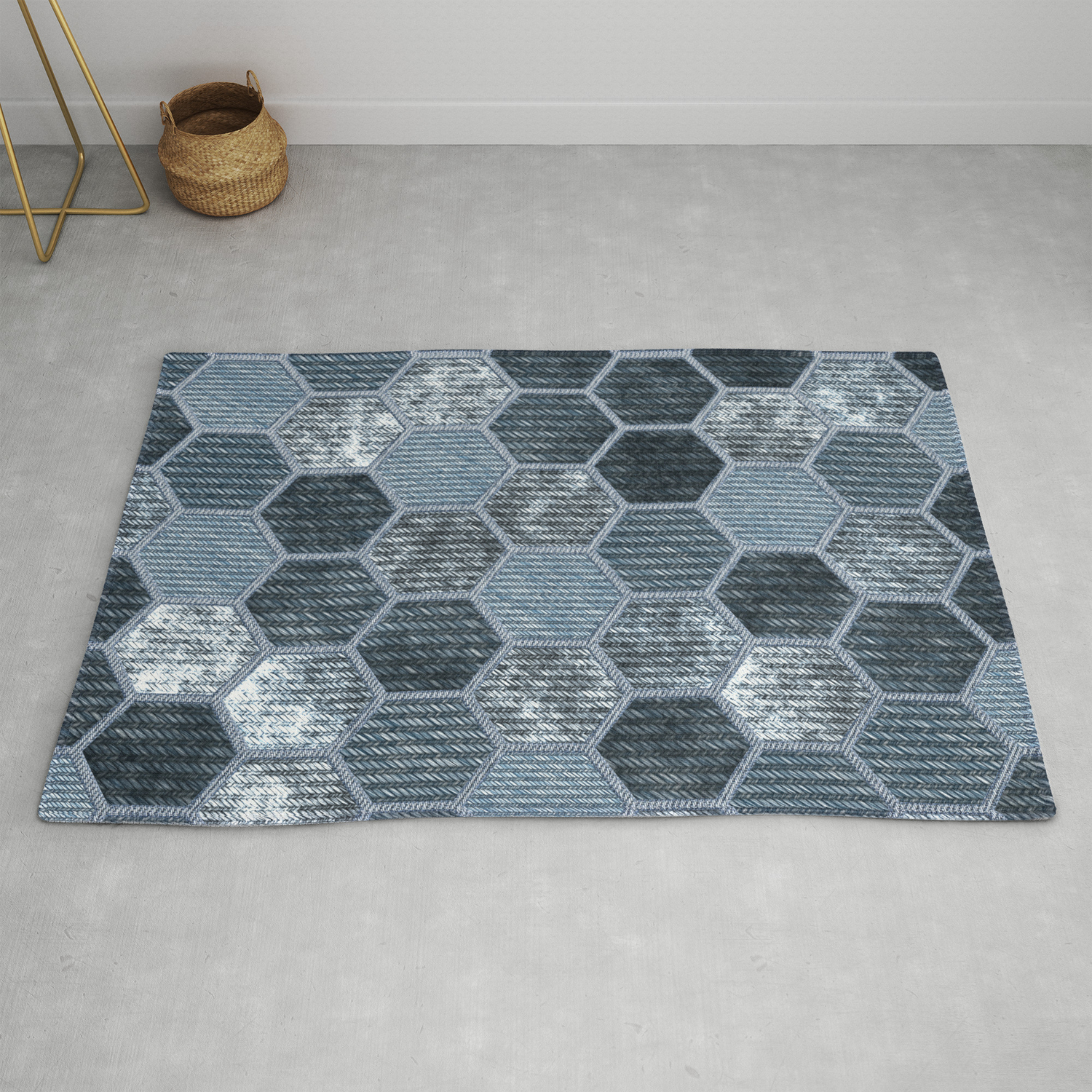 Abstract Jeans Rug By Patternsoflife Society6